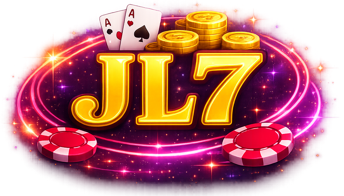 JL7 casino homepage layout with featured categories and promotional areas